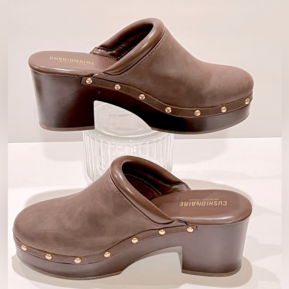 🔥🆕🔥Brown wooden heel mule